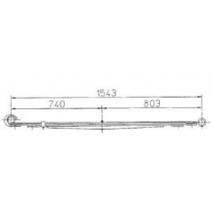 BENZ Type 6023203006 Leaf Spring