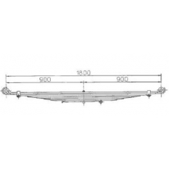 BENZ 3893200002 Leaf Spring