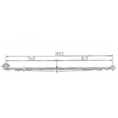 BENZ 6023202006 Leaf Spring