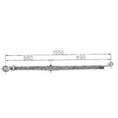 BENZ 6703200802 Leaf Spring