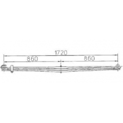 BENZ 6173200602 Leaf Spring