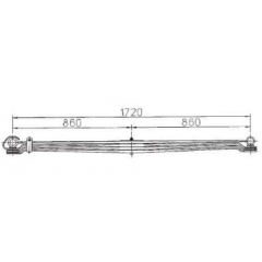 BENZ 6753205502 Leaf Spring