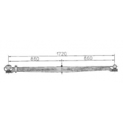 BENZ 6763200802 Leaf Spring