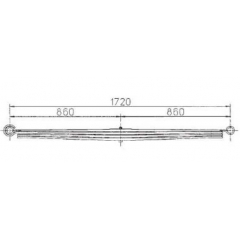 BENZ 6753206202 Leaf Spring