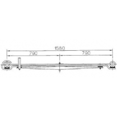 BENZ 6743203406 Leaf Spring