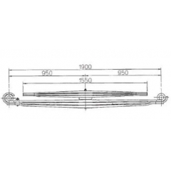 BENZ 6173200808 Leaf Spring