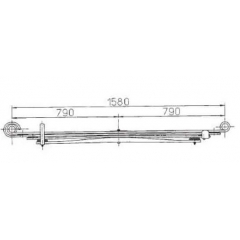 BENZ 6693200406 Leaf Spring