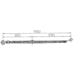 BENZ 6703200902 Leaf Spring