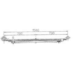 BENZ 6693200506 Leaf Spring