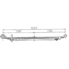 BENZ 6683200606 Leaf Spring