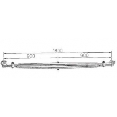 BENZ 6203200002 Leaf Spring