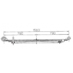 BENZ 6703202006 Leaf Spring