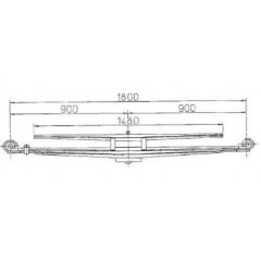 BENZ 6213200008 Leaf Spring