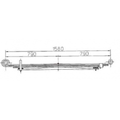 BENZ 6683200506 Leaf Spring