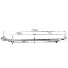 BENZ 6703201906 Leaf Spring