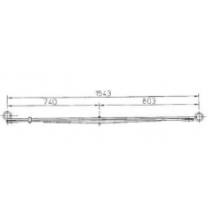 BENZ 6013203906 Leaf Spring