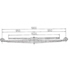 BENZ 3893200908 Leaf Spring