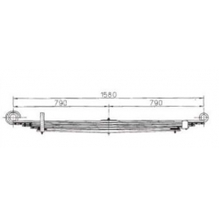 BENZ 6723203406 Leaf Spring