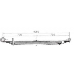 BENZ 6723203306 Leaf Spring