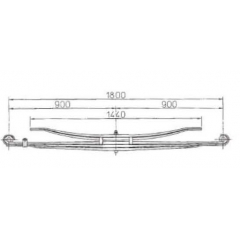 BENZ 6553200108 Leaf Spring