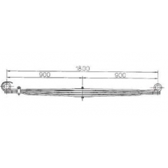 BENZ 6553203402 Leaf Spring