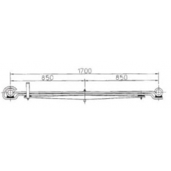 BENZ 6753203506 Leaf Spring