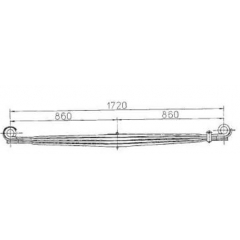 BENZ 6253200202 Leaf Spring