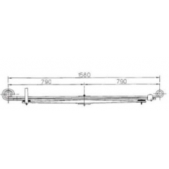 BENZ 6683201806 Leaf Spring