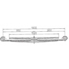 BENZ 6563200108 Leaf Spring