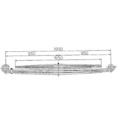 BENZ 6523200308 Leaf Spring