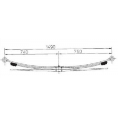 BENZ 9043200606 Leaf Spring