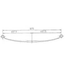 BENZ 3878911051 Leaf Spring