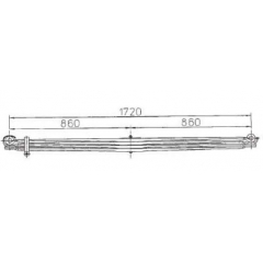 BENZ 6173200302 Leaf Spring