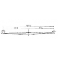 BENZ 9433200202 Leaf Spring