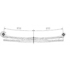 BENZ 9743202006 Leaf Spring