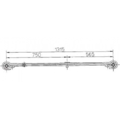 BENZ 6573200302 Leaf Spring