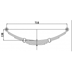 5 Leaf Eye To Eye Leaf Spring