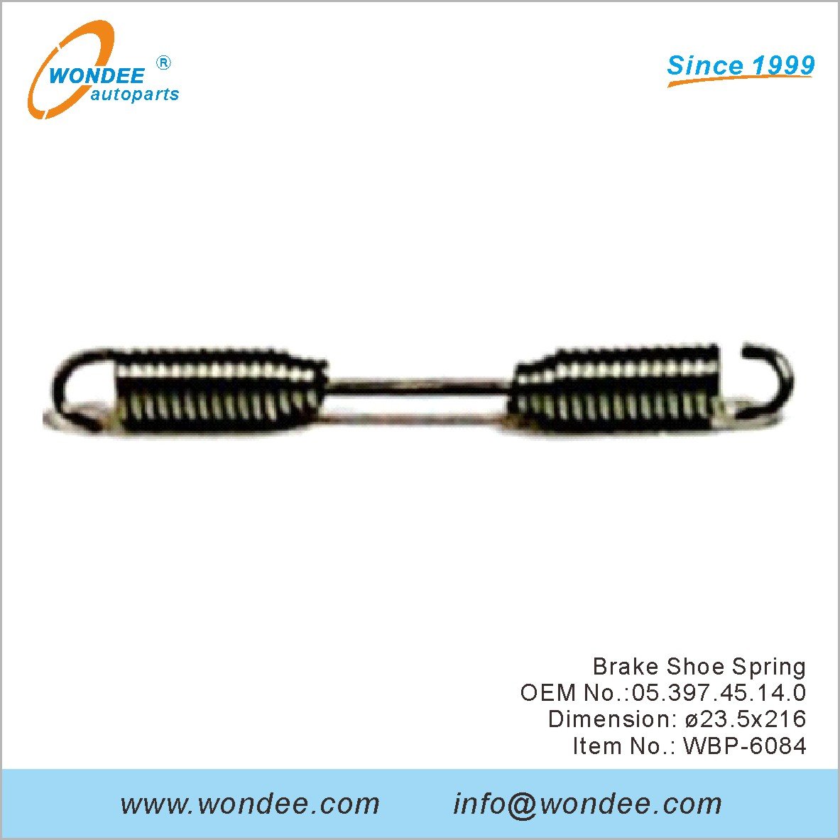 Brake Shoe Spring OEM 0539745140 for BPW from WONDEE