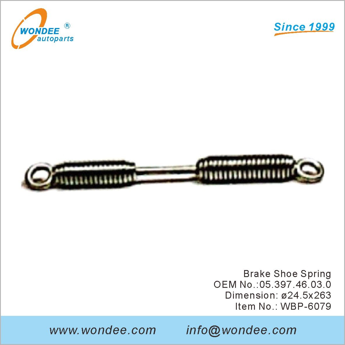 Brake Shoe Spring OEM 0539746030 for BPW from WONDEE