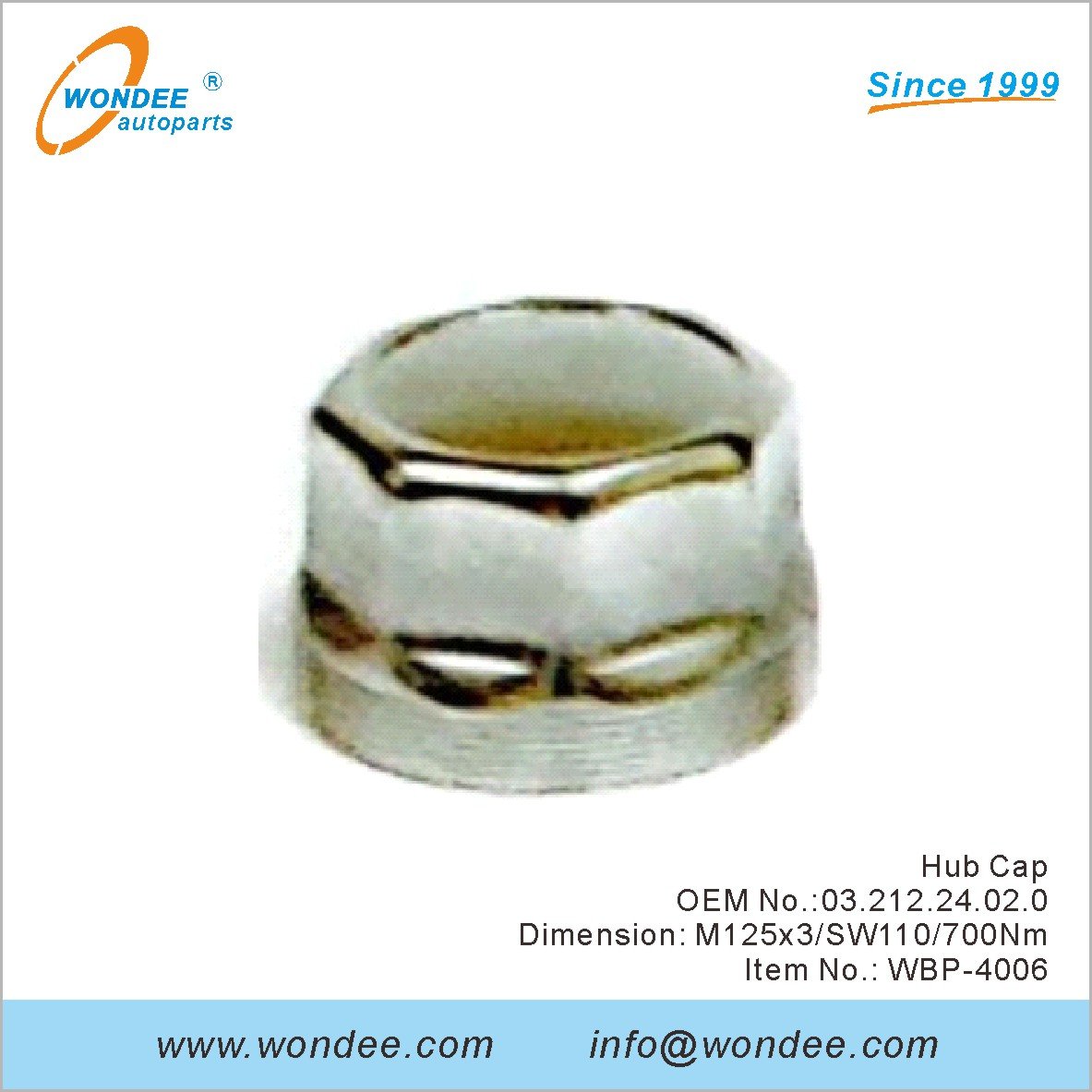 Hub Cap OEM 0321224020 for BPW from WONDEE