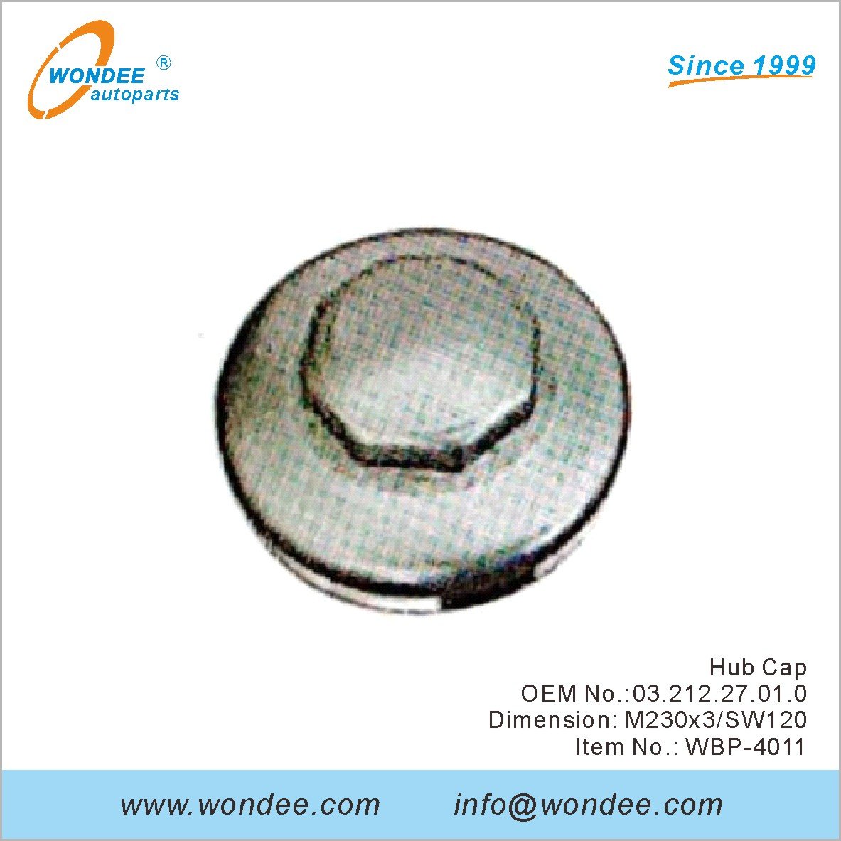Hub Cap OEM 0321227010 for BPW from WONDEE