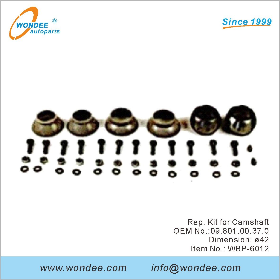 Rep Kit for Camshaft OEM 0980100370 for BPW from WONDEE