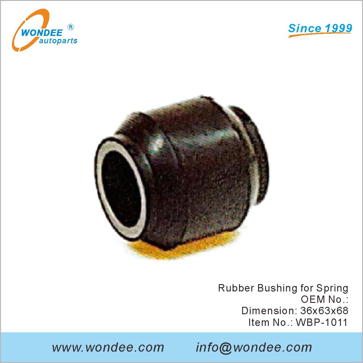 Rubber Bushing for Spring OEM for BPW from WONDEE