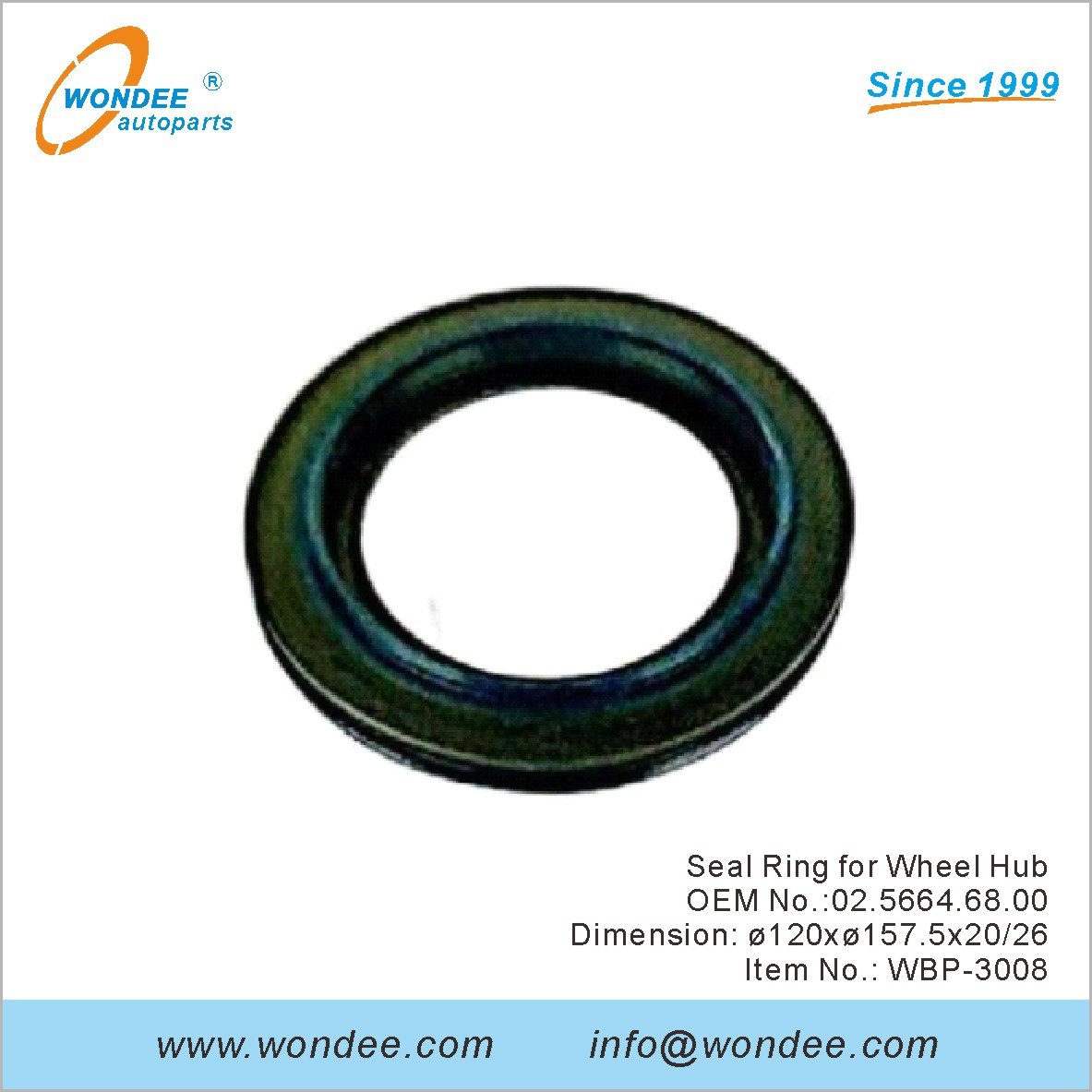 Seal Ring for Wheel Hub OEM 0256646800 for BPW from WONDEE