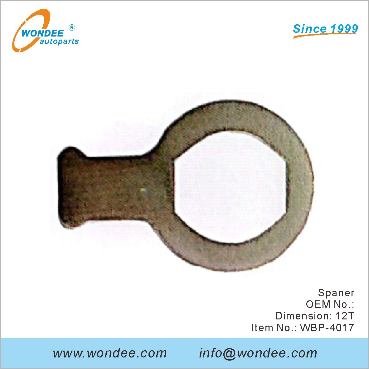 Spaner OEM for BPW from WONDEE