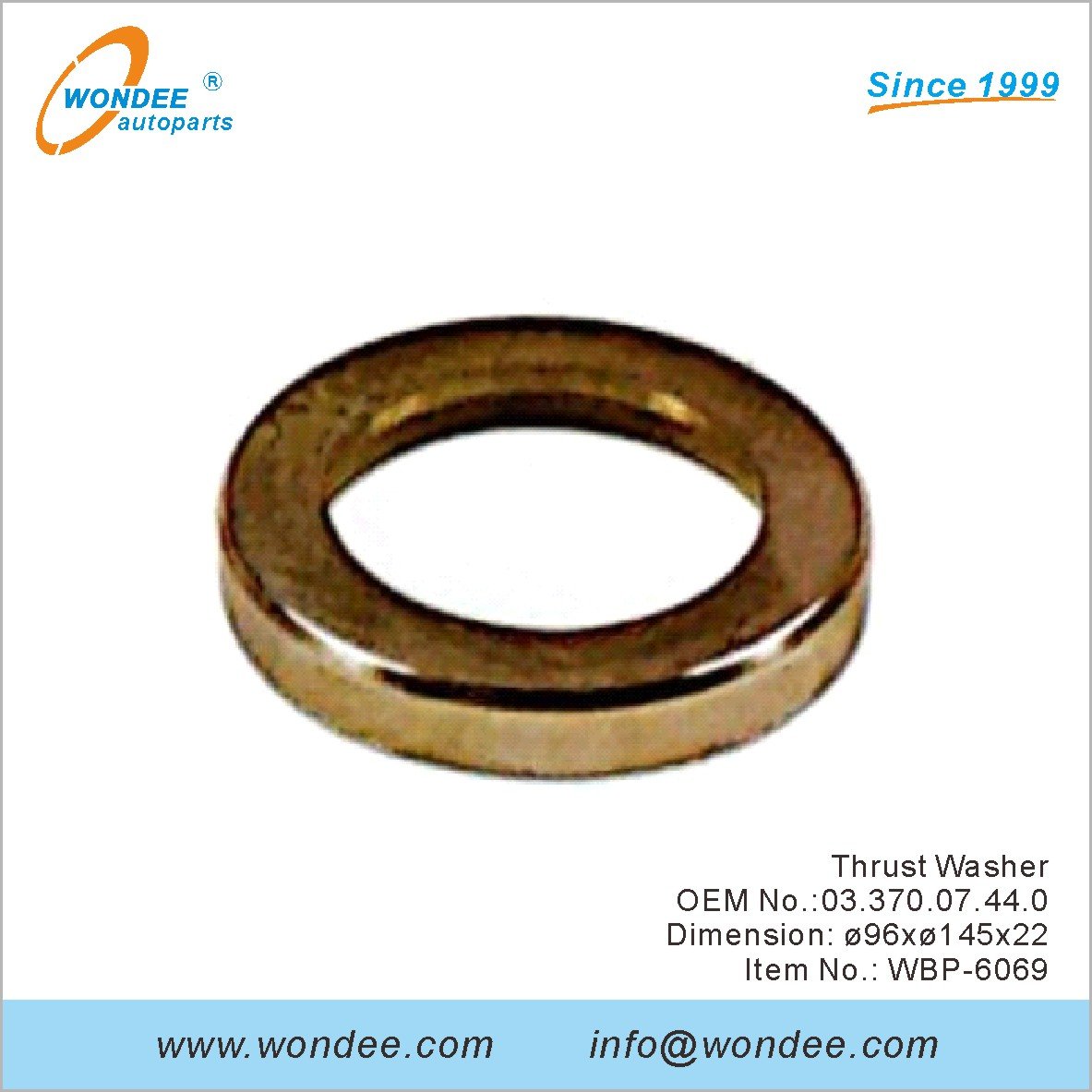 Thrust Washer OEM 0337007440 for BPW from WONDEE