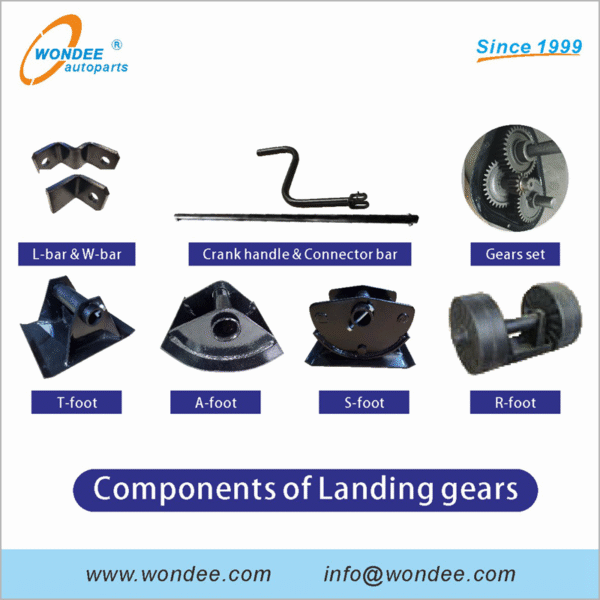 Landing Gear Components for Semi Trailers