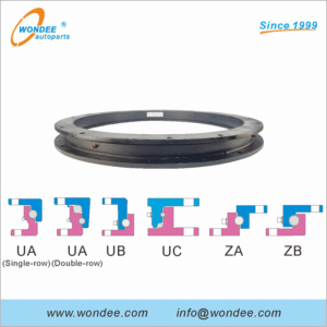 Diameter 300 ~ 1100 ~ 1300 mm Ball Bearing Turntables and Slewing Rings for Semi Trailers